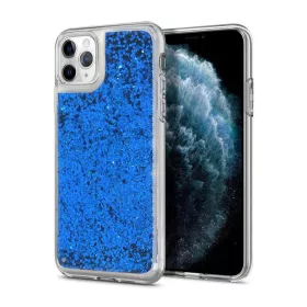 Samsung Galaxy A13 5G Liquid folyékony flitteres tok kék-5900217913856 4 kép
