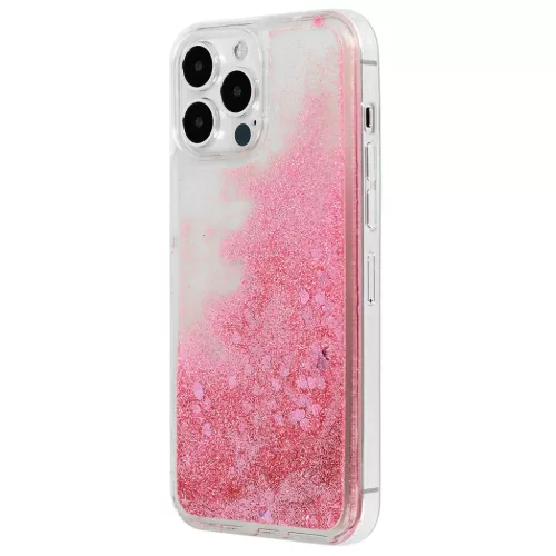 Samsung Galaxy A73 5G Liquid Heart folyékony flitteres tok világos r-5900217919612 2 kép