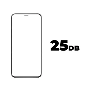   25db iPhone 13 Mini 9H 5D kijelzővédő üvegfólia fekete kerettel