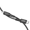 Acefast C1-01 MFI USB Type C - Lightning kábel 1.2m 30W 3A fekete-6974316280484 5 kép