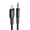 Acefast C1-06 MFI Lightning - 3.5mm mini jack audiokábel 1.2m AUX fek-6974316280583 7 kép
