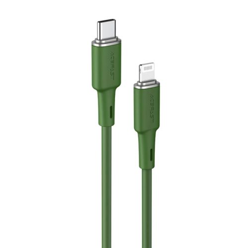 Acefast C2-01  MFI USB Type C - Lightning kábel 1,2m 30W 3A olivazöl-6974316280675 1 kép