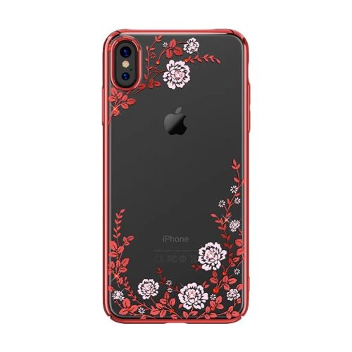 iPhone XS MAX Kavaro Flora virágmintás tok piros-6959003533272 1 kép