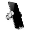 Baseus Gravity univerzális szellőzőre erősíthető autós telefontartó ezüst színben 5 kép