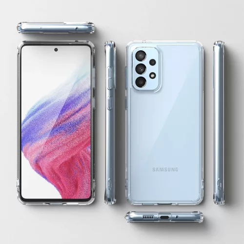 Samsung Galaxy A73 Ringke Fusion PC és TPU tok átlátszó-8809848205316 4 kép