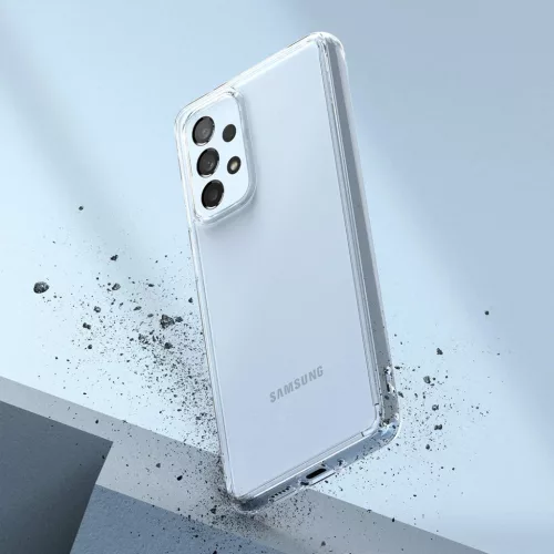 Samsung Galaxy A73 Ringke Fusion PC és TPU tok átlátszó-8809848205316 9 kép