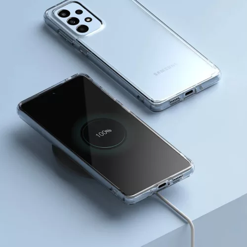 Samsung Galaxy A73 Ringke Fusion PC és TPU tok átlátszó-8809848205316 10 kép