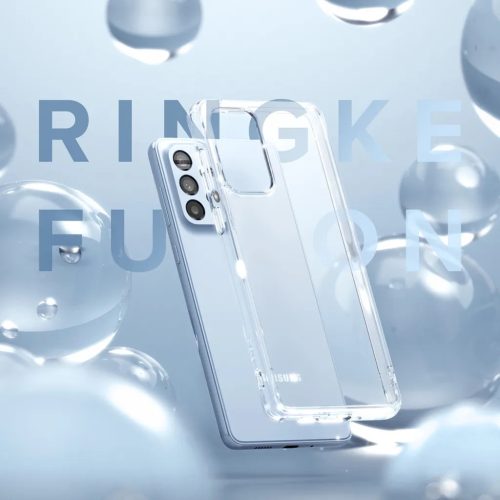Samsung Galaxy A73 Ringke Fusion PC és TPU tok áttetsző-8809848205347 8 kép