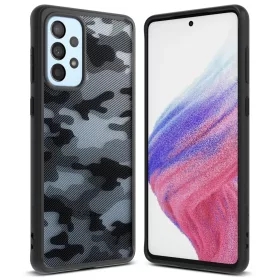 Samsung Galaxy A73 Ringke Fusion Matte TPU tok terepmintás fekete-8809848205378 8 kép