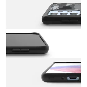 Samsung Galaxy A73 Ringke Fusion Matte TPU tok terepmintás fekete-8809848205378 1 kép