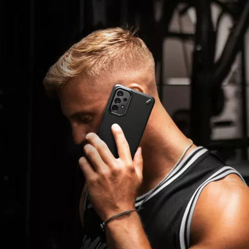 Samsung Galaxy A73 Ringke Onyx fokozott védelmet nyújtó tok fekete-8809848207211 10 kép