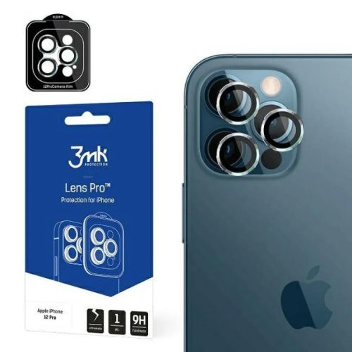 iPhone 12 Pro 3MK Hybrid kameralencse védő üveg felhelyező kerettel