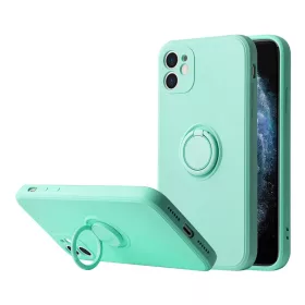Samsung Galaxy A03S Vennus szilikon tok hátlapi gyűrűvel türkiz-5900217928294 1 kép