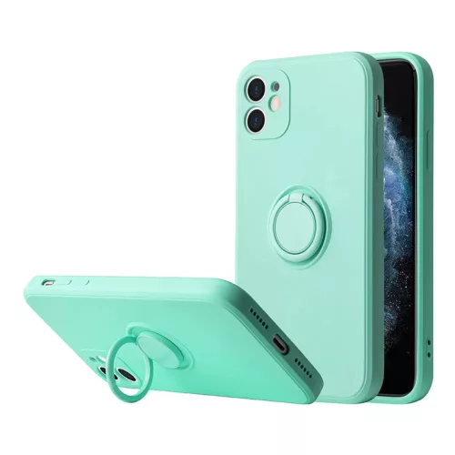 Samsung Galaxy A03S Vennus szilikon tok hátlapi gyűrűvel türkiz-5900217928294 1 kép
