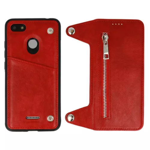 iPhone Xr Business ZIP fliptok kártyatartóval piros-5900217270003 3 kép