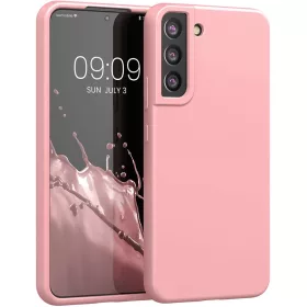 Samsung S22 Ultra halvány rózsaszín szilikon TPU tok shockproof- 1 kép