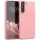 Samsung S22 Ultra halvány rózsaszín szilikon TPU tok shockproof- 1 kép