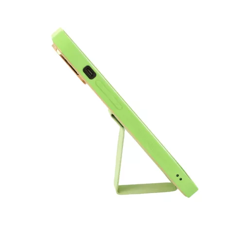 iPhone 13 Pro Tel Protect Luxury bőr tok támasztékkal menta-5900217920816 2 kép