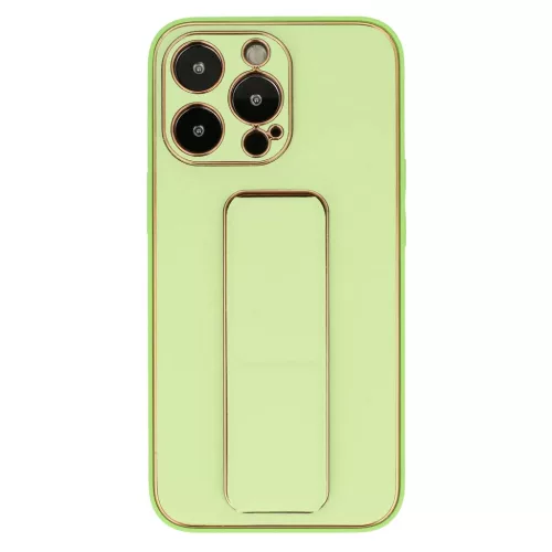 iPhone 13 Pro Tel Protect Luxury bőr tok támasztékkal menta-5900217920816 3 kép