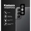 Samsung Galaxy S21 kamera lencse védő üvegfólia fekete Alphajack 1- 3 kép