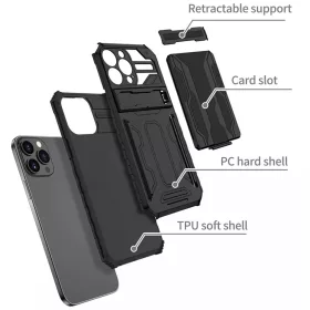 Samsung Galaxy A22 4G/M22 4G Tel Protect Combo tok fekete-5900217915676 2 kép