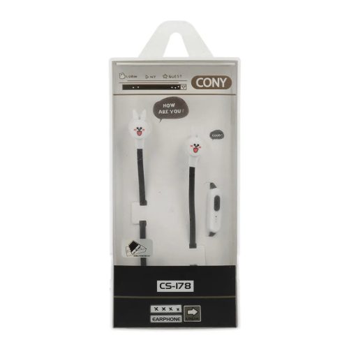 Casni CS-178 fülhallgató mikrofonnal 3.5mm jack fekete-5900217356707 1 kép