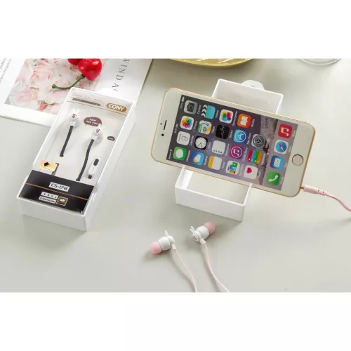 Casni CS-178 fülhallgató mikrofonnal 3.5mm jack fekete-5900217356707 2 kép