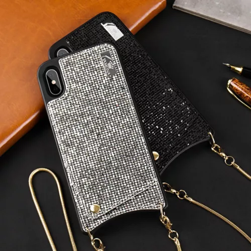 iPhone XS MAX BAG flitteres tok fekete-5900217271598 6 kép