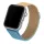 Apple Watch 42/44/45/49mm Beline fém óraszíj arany kék