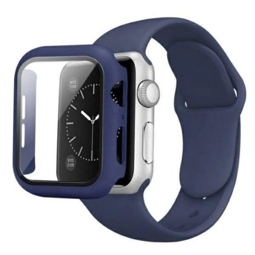 Apple Watch 38/40/41 mm Beline Silicone óraszíj + tok kék-5904422914257 1 kép