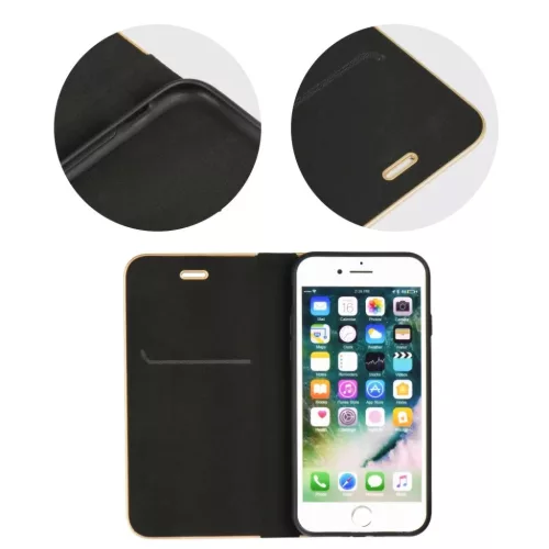 Xiaomi Poco M4 Pro 5G Forcell Luna Gold fliptok fekete-5903396150029 5 kép