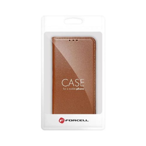 Xiaomi Poco M4 Pro 5G Forcell Smart Pro bőr fliptok barna-5903396149962 3 kép