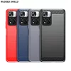 Xiaomi Redmi Note 11 4G Carbon szénszál mintájú TPU tok fekete Alp- 4 kép