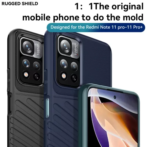 Xiaomi Redmi Note 11 4G fokozott védelmet biztosító flexibilis TPU - 3 kép