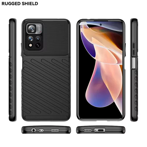 Xiaomi Redmi Note 11 4G fokozott védelmet biztosító flexibilis TPU - 8 kép