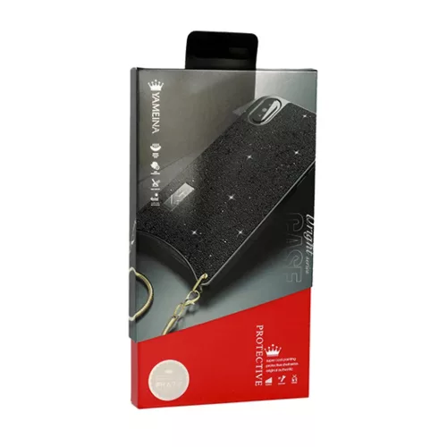 Iphone XS MAX BAG flitteres tok fekete-5900217273028 5 kép