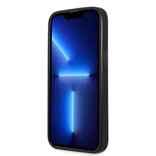 iPhone 13 Pro Guess Saffiano Triangle Logo ezüst-3666339040376 4 kép