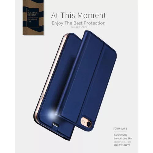 Oppo Reno7 Pro 5G Dux Ducis Skinpro fliptok arany-6934913040263 5 kép