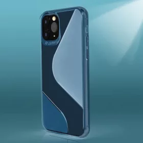 Huawei P40 Lite E S-Case flexibilis TPU tok átlátszó kék-9111201907065 2 kép