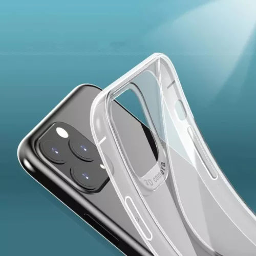 Huawei P40 Lite E S-Case flexibilis TPU tok átlátszó kék-9111201907065 3 kép