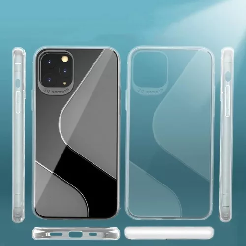 Huawei P40 Lite E S-Case flexibilis TPU tok átlátszó kék-9111201907065 8 kép
