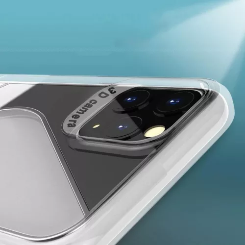 Huawei P40 Lite E S-Case flexibilis TPU tok átlátszó kék-9111201907065 10 kép