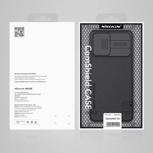 Samsung Galaxy M53 5G Nillkin CamShield tok fekete-6902048246492 7 kép