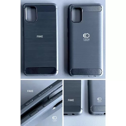 Samsung Galaxy M53 5G Tech-Protect carbon mintájú TPU tok fekete-9589046922084 5 kép