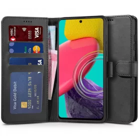 Samsung Galaxy M53 5G Tech-Protect Wallet fliptok fekete-9589046922145 1 kép