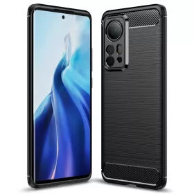Xiaomi 12 Pro Tech-Protect carbon mintájú TPU tok fekete-5904161126317 6 kép