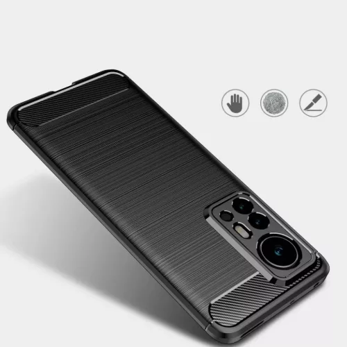 Xiaomi 12 Pro Tech-Protect carbon mintájú TPU tok fekete-5904161126317 4 kép