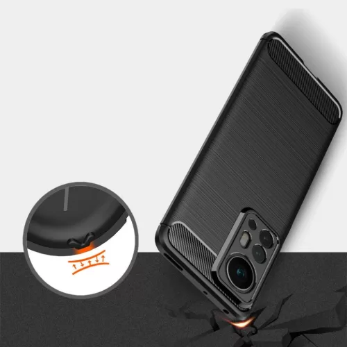 Xiaomi 12 Pro Tech-Protect carbon mintájú TPU tok fekete-5904161126317 9 kép