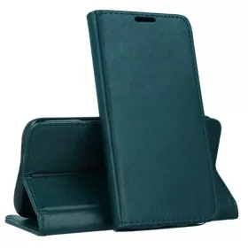 Xiaomi Poco X4 Pro 5G Mágneses Eco bőr fliptok sötétzöld-5900495990464 1 kép
