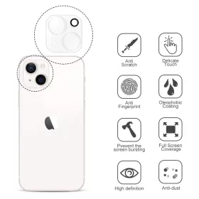 iPhone 14 / 14 Plus / 15 / 15 Plus 10db-os szett 3D kameralencse véd�- 1 kép
